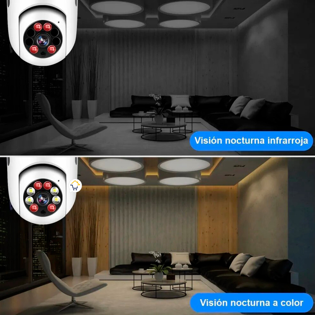 Miniatura 3 de Camara Seguridad IP Bombillo Wifi 8177QT